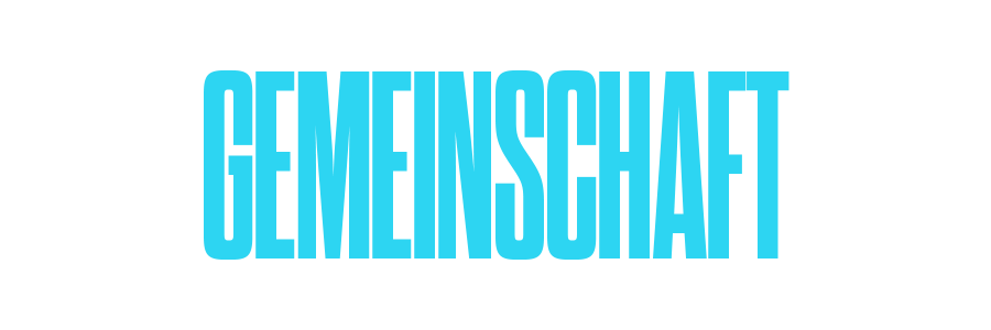 Gemeinschaft-Schriftzug
